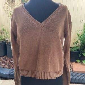 V-Neck $20 Brown Sweater